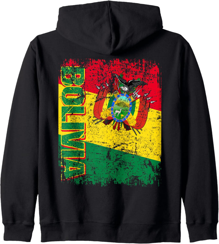 BOLIVIEN Flagge Damen Herren Kinder BOLIVIEN Kapuzenjacke