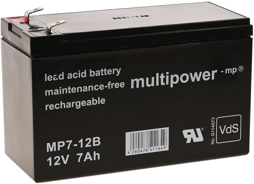 akku-net Ersatzakku (multipower) für USV APC Back-UPS ES700 12V 7Ah (ersetzt 7,2Ah), 12V, Lead-Acid