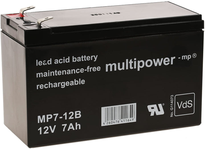 akku-net Ersatzakku (multipower) für USV APC Back-UPS ES700 12V 7Ah (ersetzt 7,2Ah), 12V, Lead-Acid