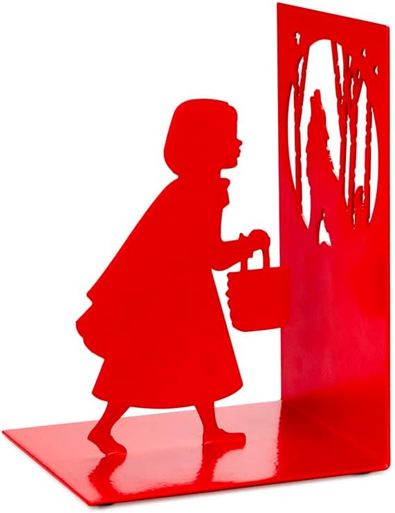 balvi Buchstütze Little Red Farbe Rot Basierend auf dem Märchen Rotkäppchen und der Wolf Metall