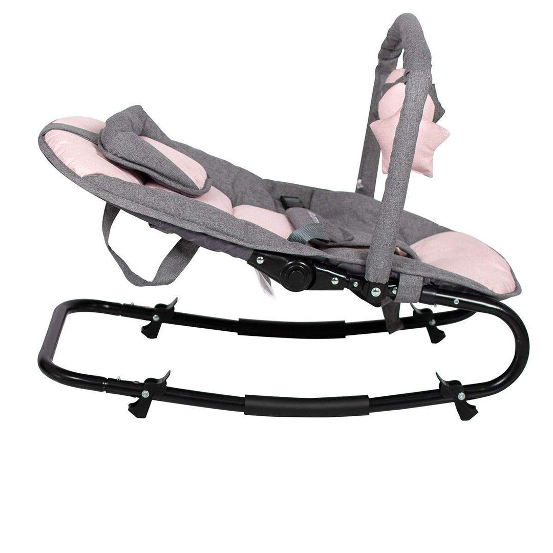 Little World Babywippe Starwing Grau - Rosa