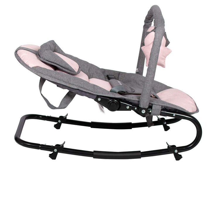 Little World Babywippe Starwing Grau - Rosa
