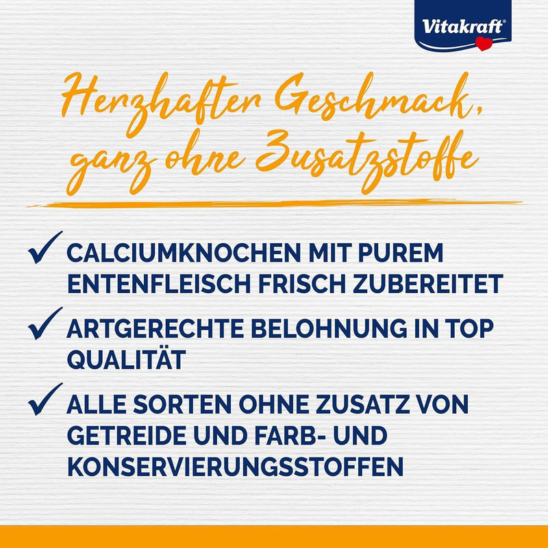 Vitakraft Entenfleischstreifen XXL, Hundesnack mit magerem Entenfleisch, im wiederverschliessbaren X