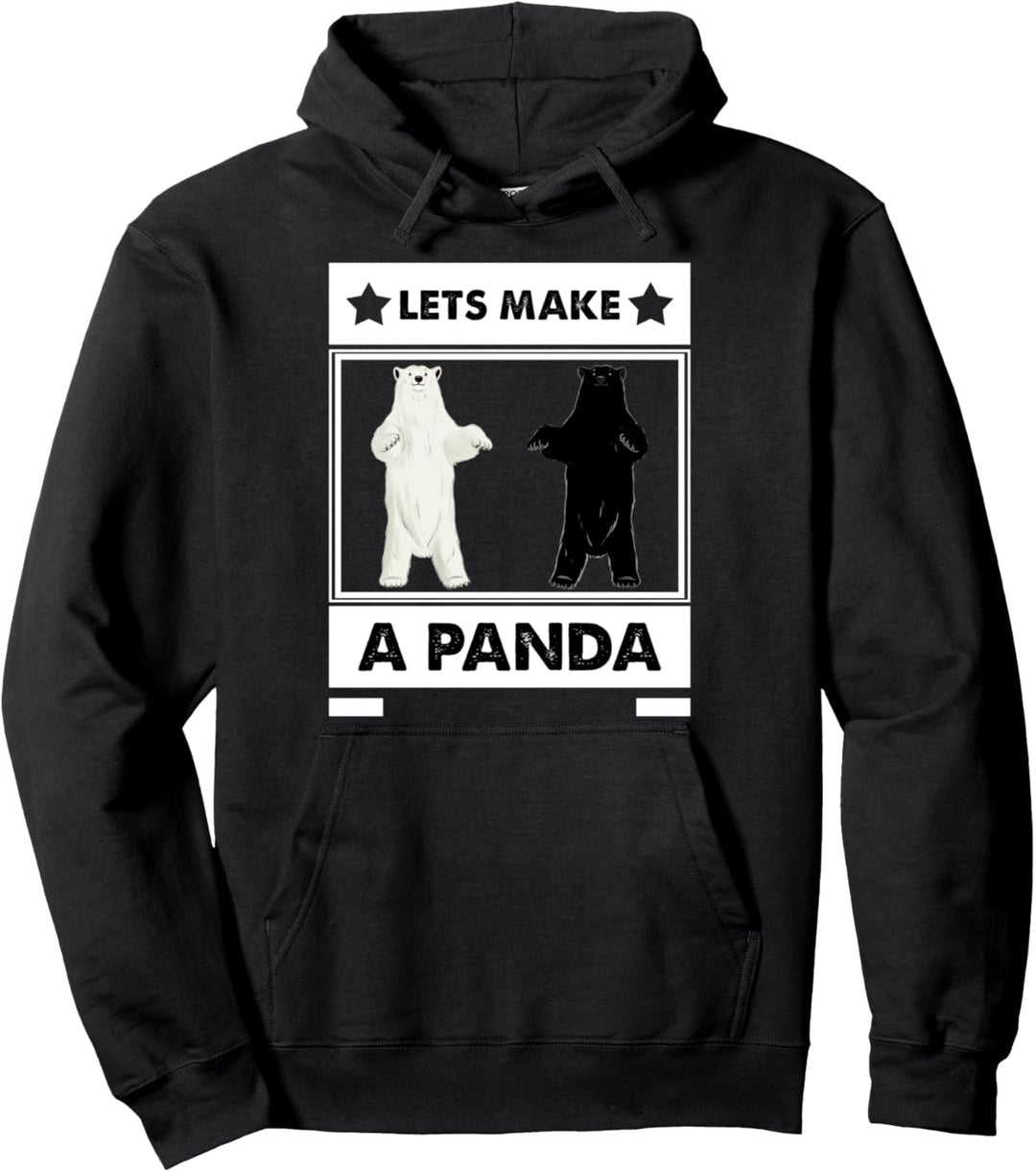 Lass uns einen Panda machen Pullover Hoodie