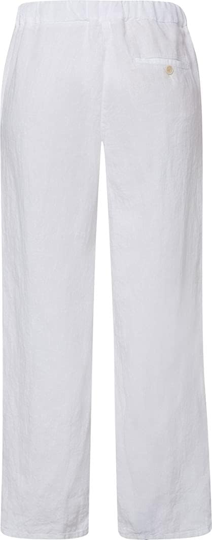 BRAX Damen Style Maine S Verkürzte Leinenhose Hose 34W / 30L Weiss 1, 34W / 30L Weiß 1