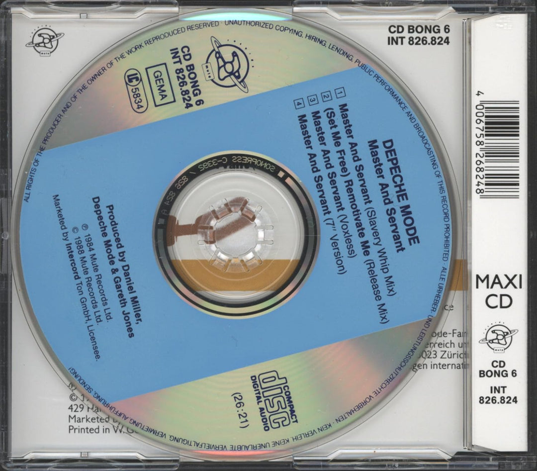 Master and servant (#cdbong6/int826.824, 3 versions, plus '[Set me free] remotivate me [Release Mix]