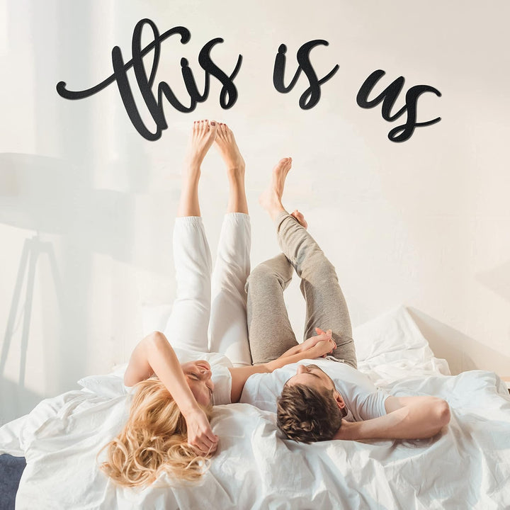 Vivegate This Is Us Wanddekoration - This Is Us Schilder Home Decor Metalldekorationen für Zimmer Gr