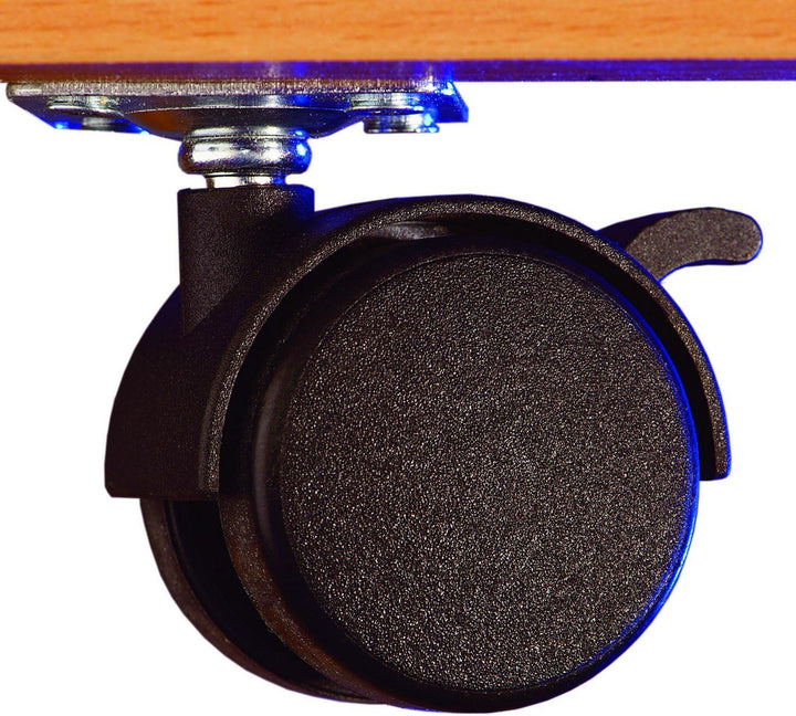 FLIXi Bücherkiste – Aufbewahrungsbox für Bücher aus Birkenholz mit Rollen – Platz für 30 Bücher – Ho