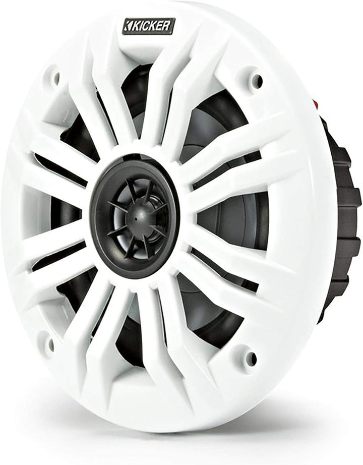 Kicker Marine Lautsprecherset 10,2 cm KA45KM44 für Boot, Tower, Wakeboarding weiss, weiss