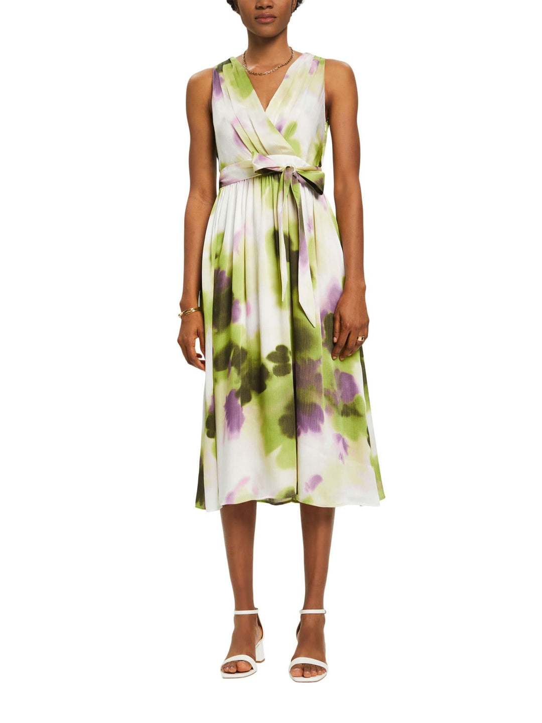 Esprit Damen 023eo1e340 Kleid 36 318/Leaf Green 4, 36 318/Leaf Green 4