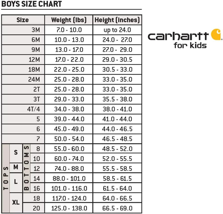 Carhartt Baby Boys' Canvas Overall Flannel Lined, Brown, 24 Months