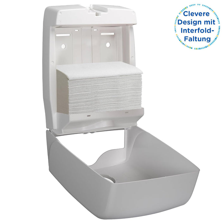 Kleenex Ultra grosse Papierhandtücher mit Interfold Faltung 6778 – 2-lagige Papiertücher mit V-Faltu