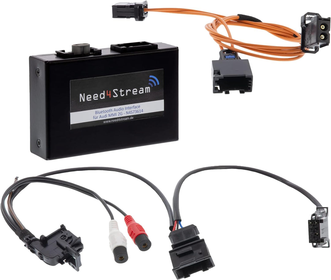 Need4Stream N4S73614 A2DP Bluetooth Audio Interface mit Titelanzeige für MMI 2G, kompatibel mit Audi