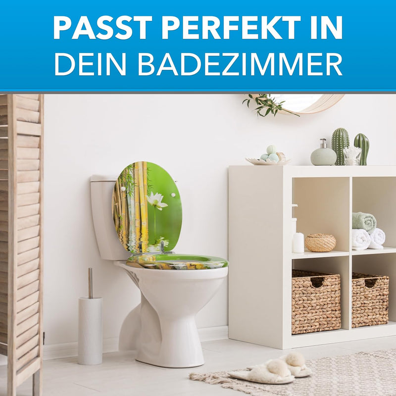 Xonic Design WC-Sitz - Premium Klo-Deckel - Toilettensitz mit Absenkautomatik - hochwertige Klobrill