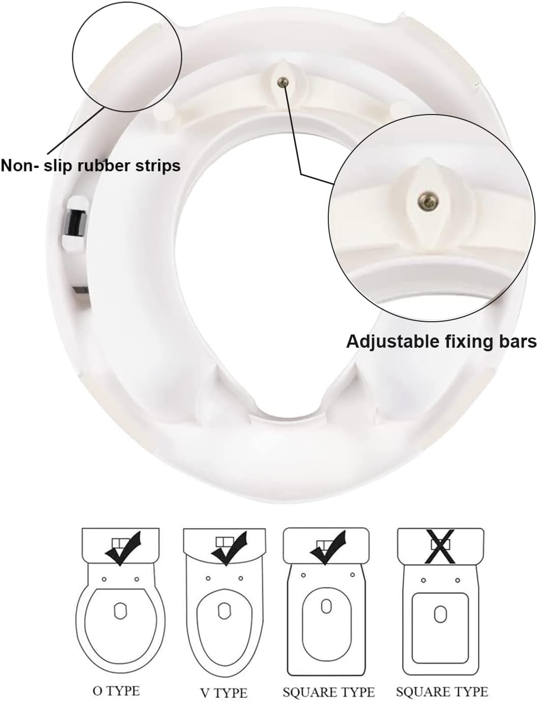 Primabobo Toilettensitz für Kinder mit Haltegriffen, Anti-Rutsch-WC-Sitz und Toilettentrainer für Mä