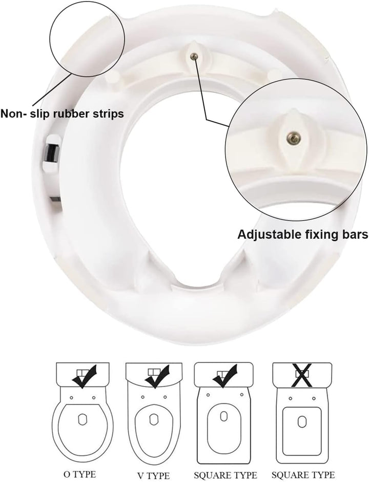 Primabobo Toilettensitz für Kinder mit Haltegriffen, Anti-Rutsch-WC-Sitz und Toilettentrainer für Mä