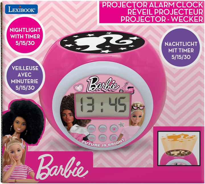 Lexibook, Barbie, Projektor-Wecker, RL977BB | Deckenprojektion, Timer, LCD-Display, Schlummerfunktio