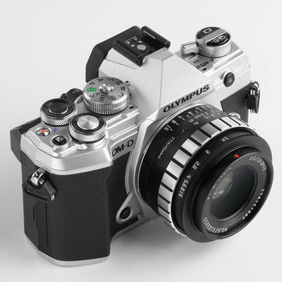 TT Artisan 23mm F/1.4 APS-C Objektiv Anschluss MFT Mount Silver manuelles Weitwinkelobjektiv für spi