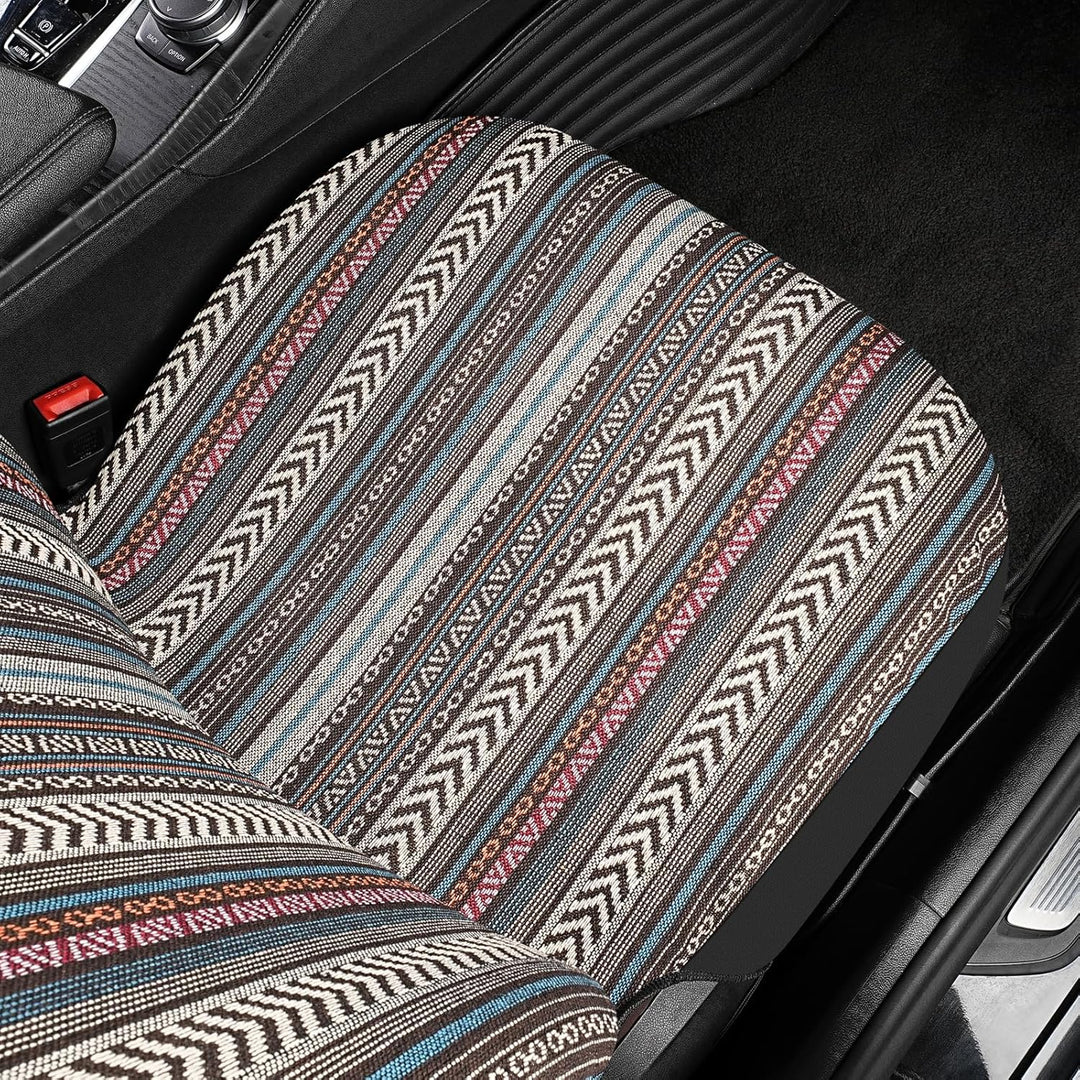 SOBONITO Auto-Sitzbezüge Set Universal,Bohème-Stil,Auto-Sitzschoner,Auto-Schonbezüge,Schweres Decken