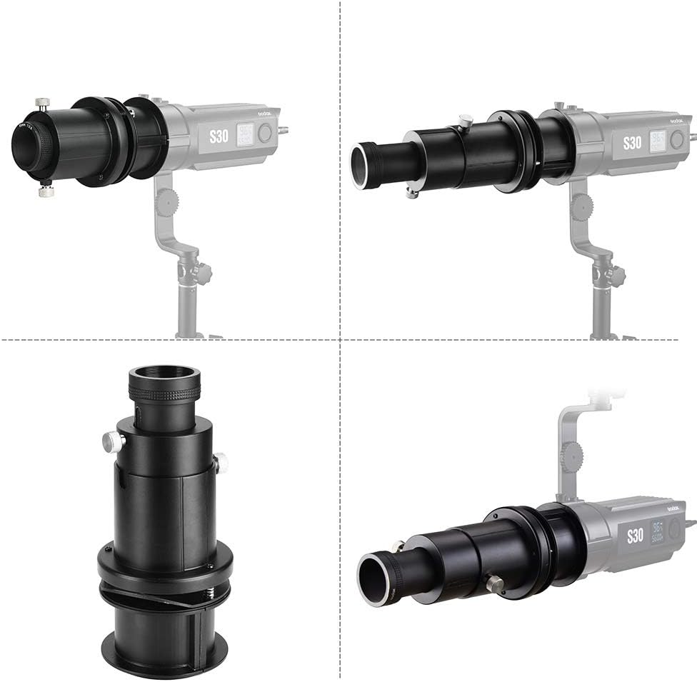 GODOX S30 Zubehör SA-02 60 mm Weitwinkel Objektiv SA-P Projektionszubehör Zubehör für S30 LED Videol