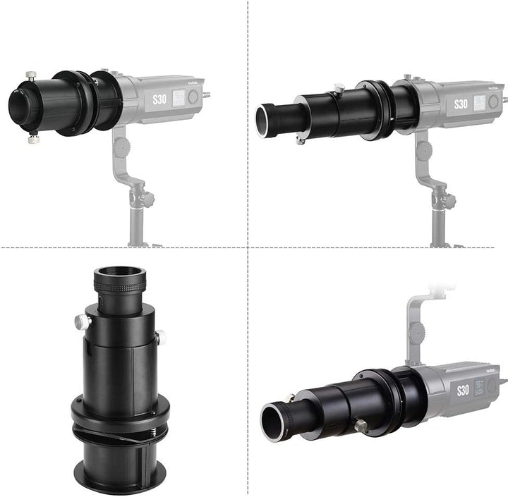 GODOX S30 Zubehör SA-02 60 mm Weitwinkel Objektiv SA-P Projektionszubehör Zubehör für S30 LED Videol