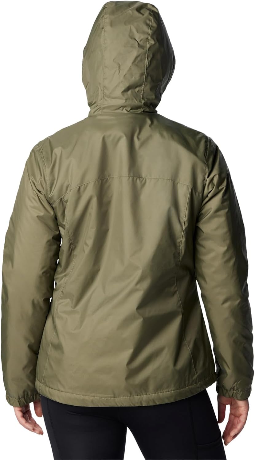 Columbia Damen Switchback Iii Jacke, Wasserdicht & Atmungsaktiv, Verstaubar Regenjacke 1X Steingrün,