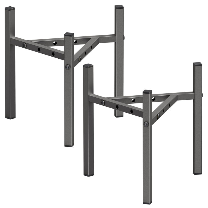 Pflanzenstände für Innen und Aussen, 2 verstellbare Metallregale, Pflanzenständer aus Eisen, für Töp
