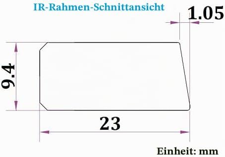 Deyowo 32 Zoll Infrarot-Touchscreen-Rahmen, IR-Touchscreen-Overlay, Touchscreen-Panel, kostenloser T