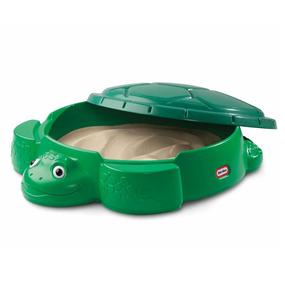 Little Tikes Schildkröte Sandkasten für den Garten. Sicheres & tragbares Sommerspielzeug und Aufbewa