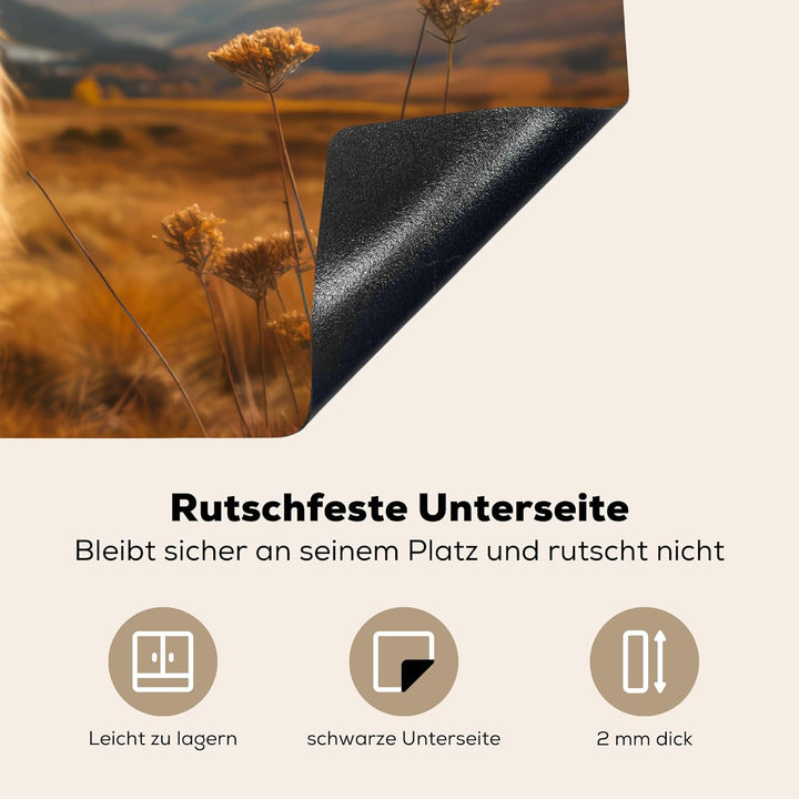 Herdabdeckplatte 90x52 cm Einteilig Ceranfeld Abdeckplatte für Induktionsschutz Ceranfeldabdeckung V
