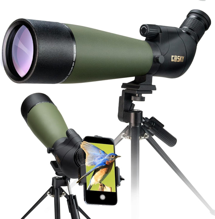 Gosky Aktualisiertes neuestes Spektiv - BAK4 Abgewinkeltes Spektiv für das Schiessen von Zielen Jagd