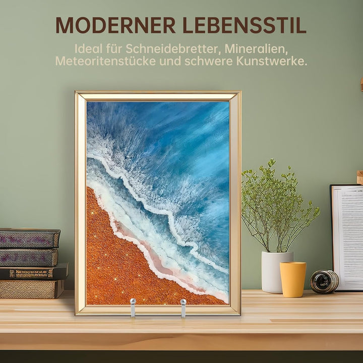 Staffelei Aufsteller Teller Ständer Gross - Tellerständer Metall für schwere Dekoteller - Superhoher