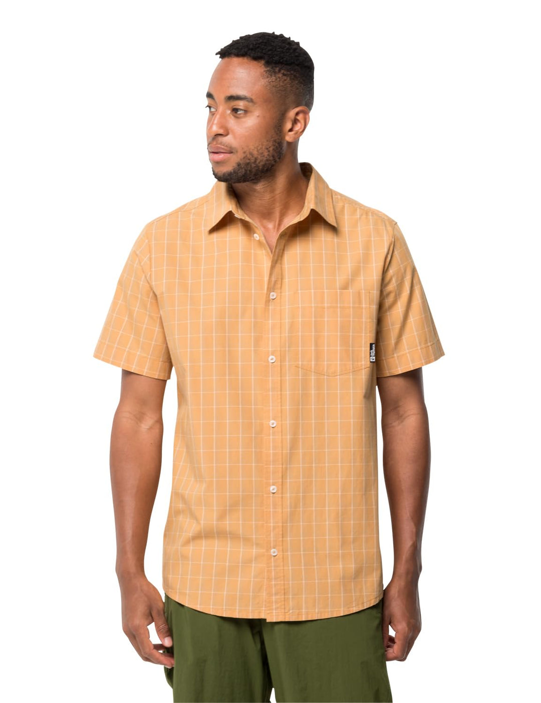 Jack Wolfskin Herren Hot Springs Shirt M Shirt Shortsleeve S Honey Yellow, S Honey Yellow