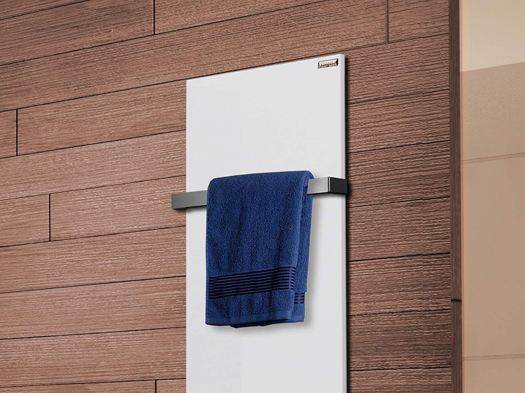 BADHEIZKÖRPER Design Mirror Steel 2 120x47cm 799 W weiss +1 Halter 30mm SZAGATO Handtuchwärmer Handt