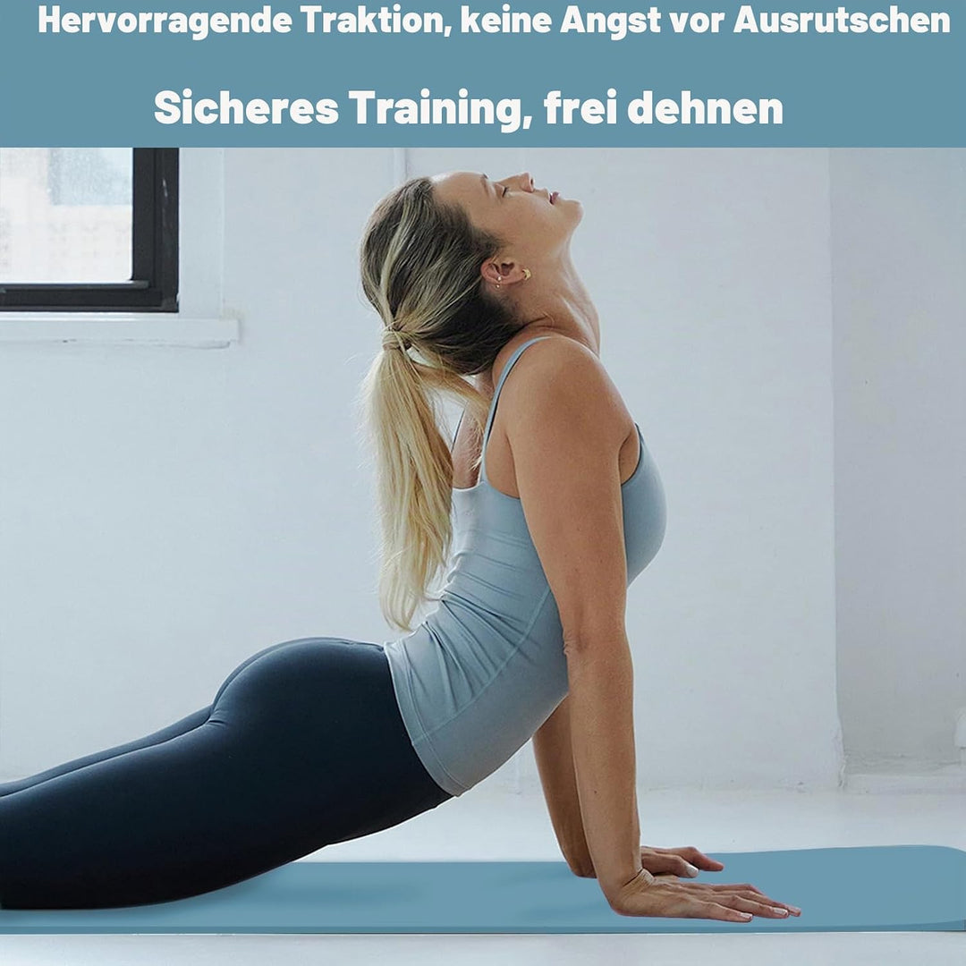 Foldable Yoga Mat - TPE Exercise Pilates Mat - 183 x 61 cm, 5 mm Dick, Sport Matte für Pilates, Gymn