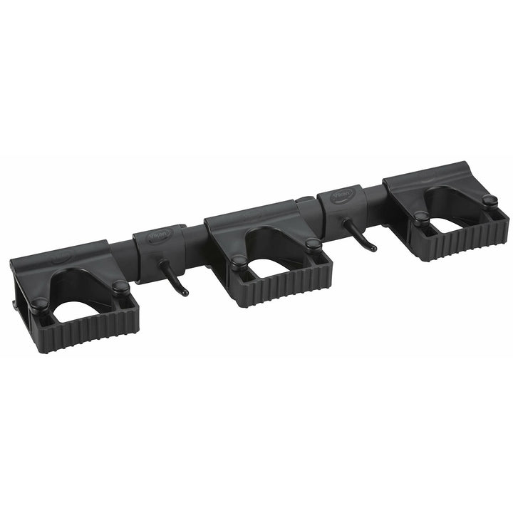 Vikan Hygienisches Hi-Flex Wandhalterungssystem, Schwarz, Schwarz