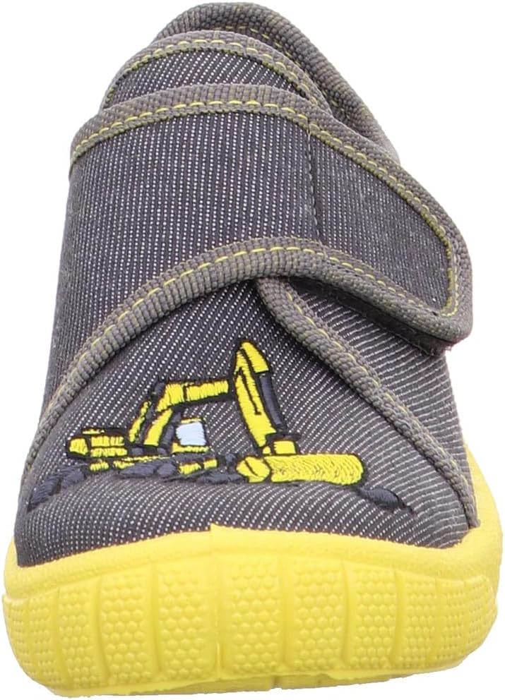 Superfit BILL Hausschuhe 1-800278 Jungen 33 EU Grau Gelb 2030, 33 EU Grau Gelb 2030