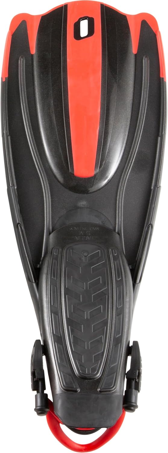 Cressi Unisex-Adult Maui Fins Flossen L-XL Schwarz/Rot, L-XL Schwarz/Rot