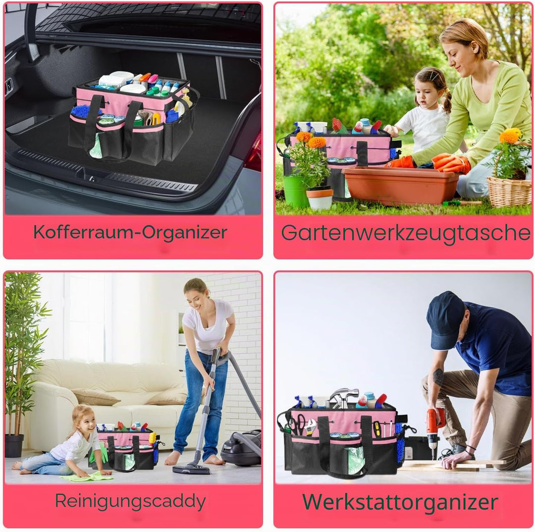 Boczif Reinigungs-Caddy-Tasche, tragbar, mit Griff, Schultergurten und Abnehmbarer Trennwand, Werkze