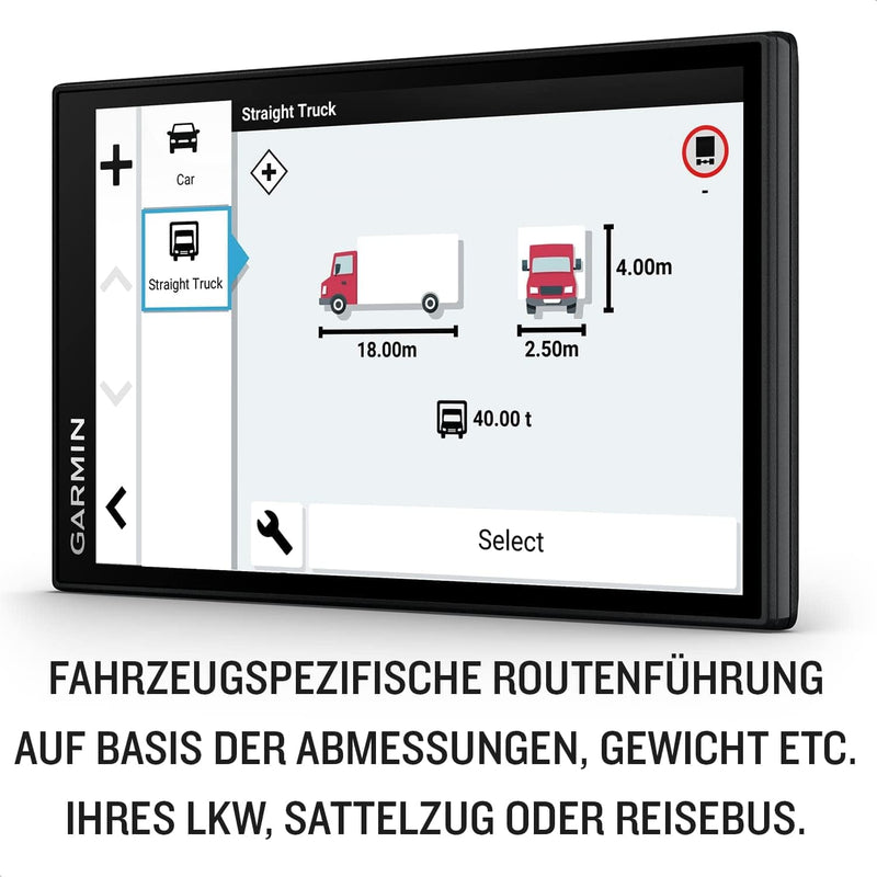 Garmin dēzl LGV 610 EU – LKW-Navigationsgerät mit 6“ (15,2 cm) Farbdisplay, vorinstallierten EU Kart