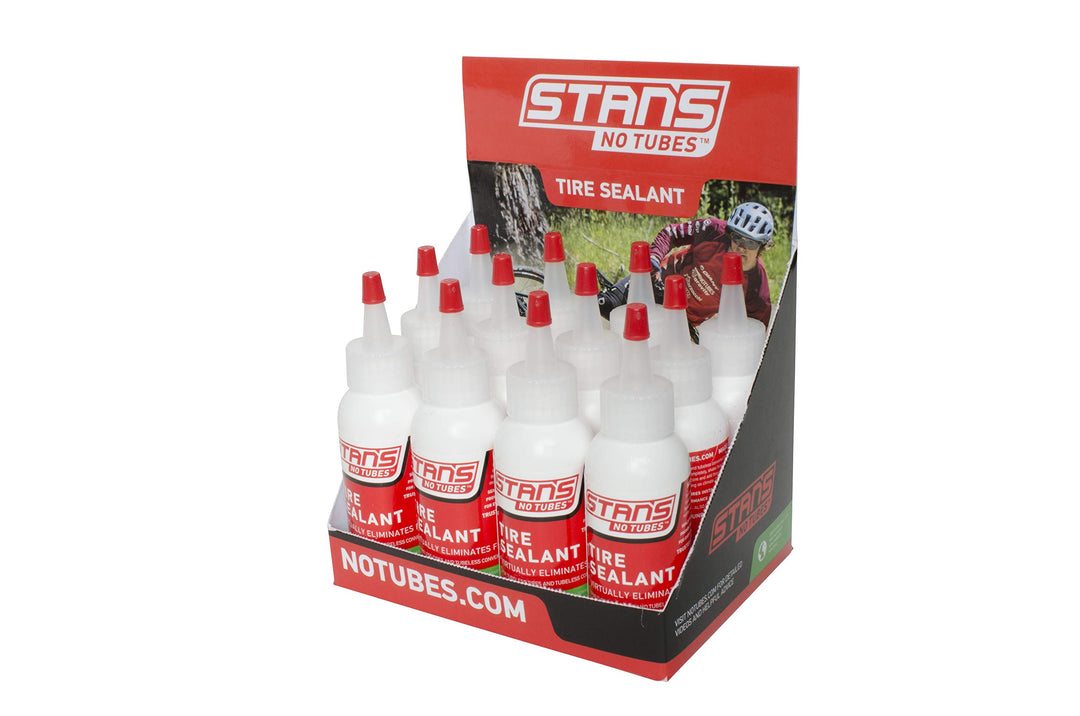 NOTUBES Reifendichtmittel Display Box bleibt 2-7 Monate im MTB Reifen 2 oz Schwarz, Schwarz