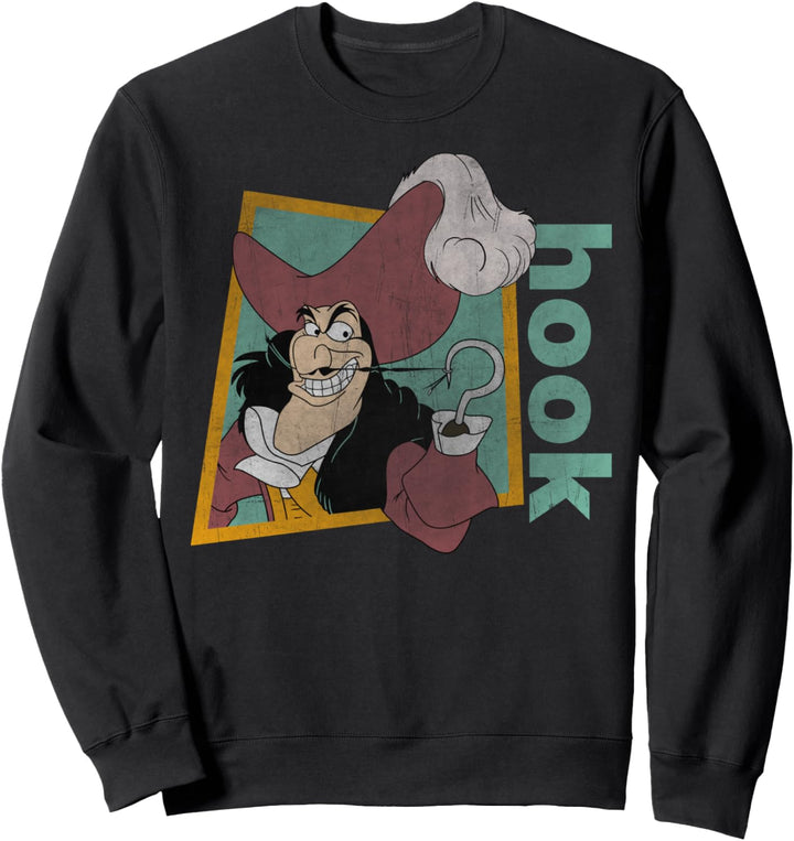 Disney Peter Pan Retro Captain Hook Smirking Sweatshirt