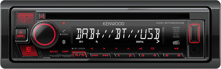 Kenwood KDC-BT450DAB CD-Autoradio mit DAB+ und Bluetooth Freisprecheinrichtung (Hochleistungstuner,