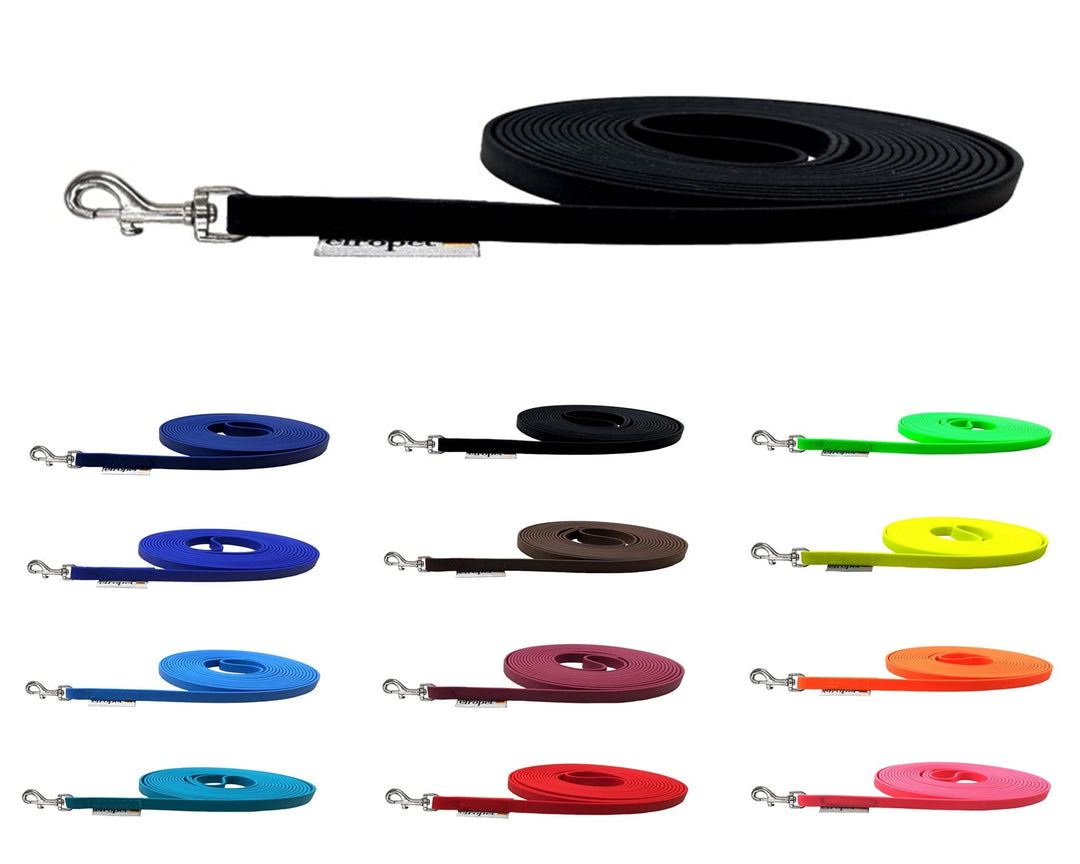 Schleppleine Biothane Hundeleine kleine Hunde 9mm 3m / 5m / 10m / 15m Hundeleine Biothane (3m MIT Ha