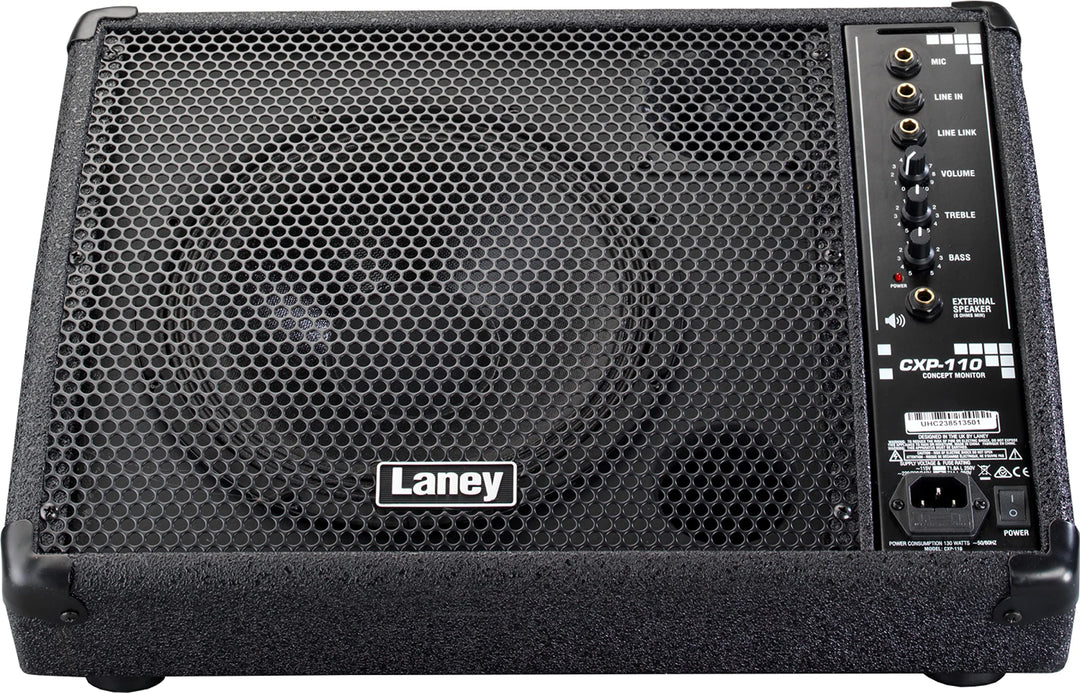 Laney CONCEPT Series CXP-110 - Active stage monitor - 130W - 10 inch woofer plus horn, Black Active