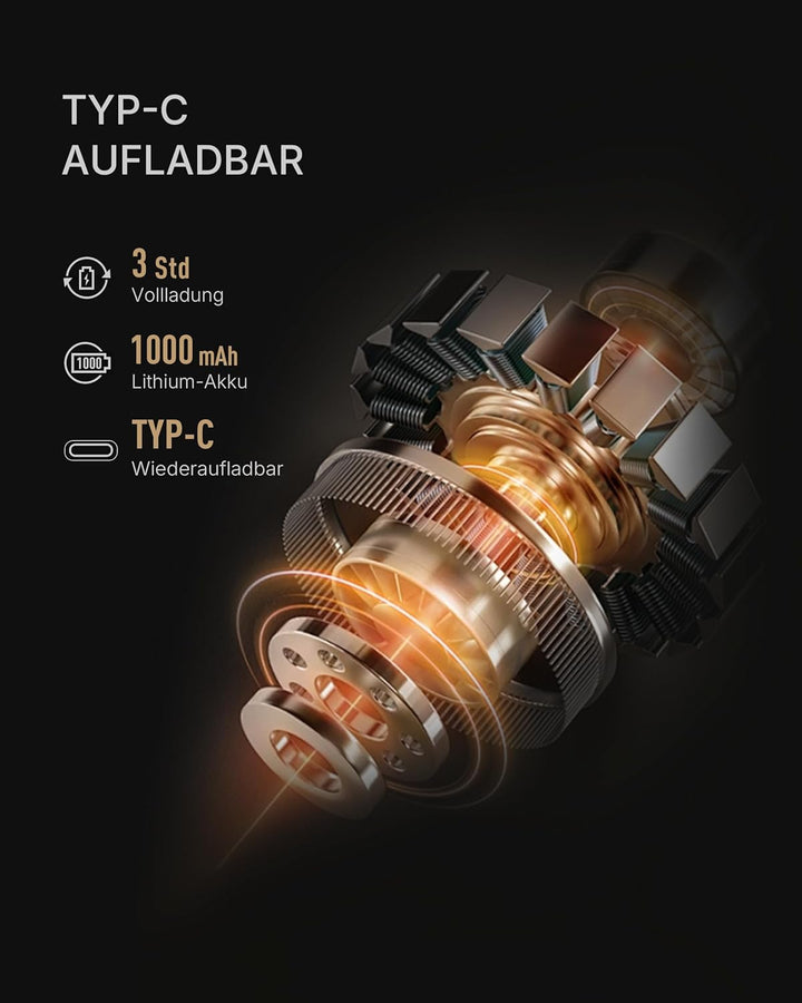 TIMEMORE Elektrische Kaffeemühle Whirly 01S, Tragbares Kegelmahlwerk mit 30 Mahlstufen Espresso/Pour