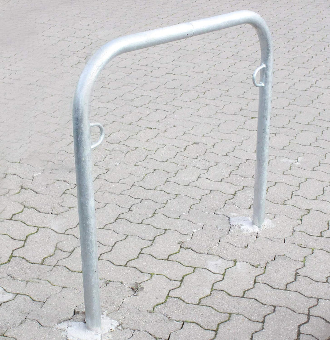 TRUTZHOLM Fahrradanlehnbügel Fahrradständer 115x99cm zum Einbetonieren Stahlrohr Ø 49mm feuerverzink
