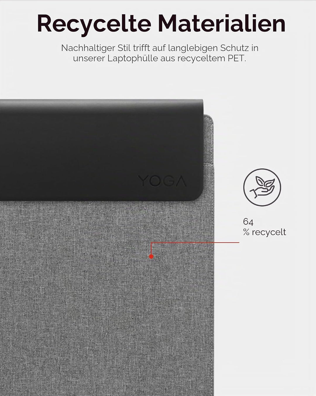 Lenovo Yoga Laptophülle|16 Zoll|Magnetverschluss|schlank & leicht, aus recycelten Materialien|Separa
