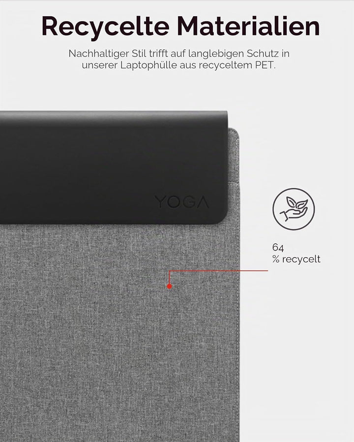 Lenovo Yoga Laptophülle|16 Zoll|Magnetverschluss|schlank & leicht, aus recycelten Materialien|Separa