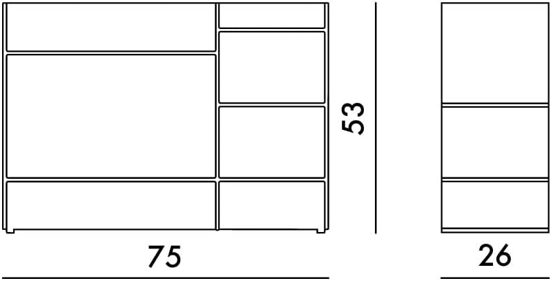 Kartell 9910B4 Regalsystem Sound Rack, transparent Cristallo, Cristallo
